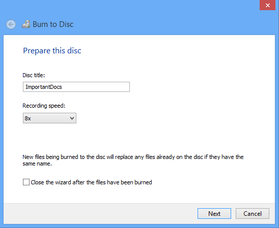 Cara burning file ke CD