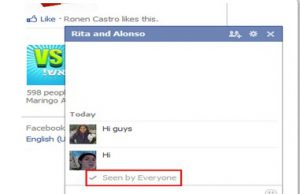 Cara Disable Fitur “Seen” pada Facebook Chat