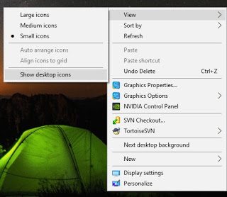 Cara mengatasi Icon desktop yang hilang 2