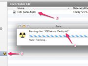 Cara Burning File ke CD di Mac OS X