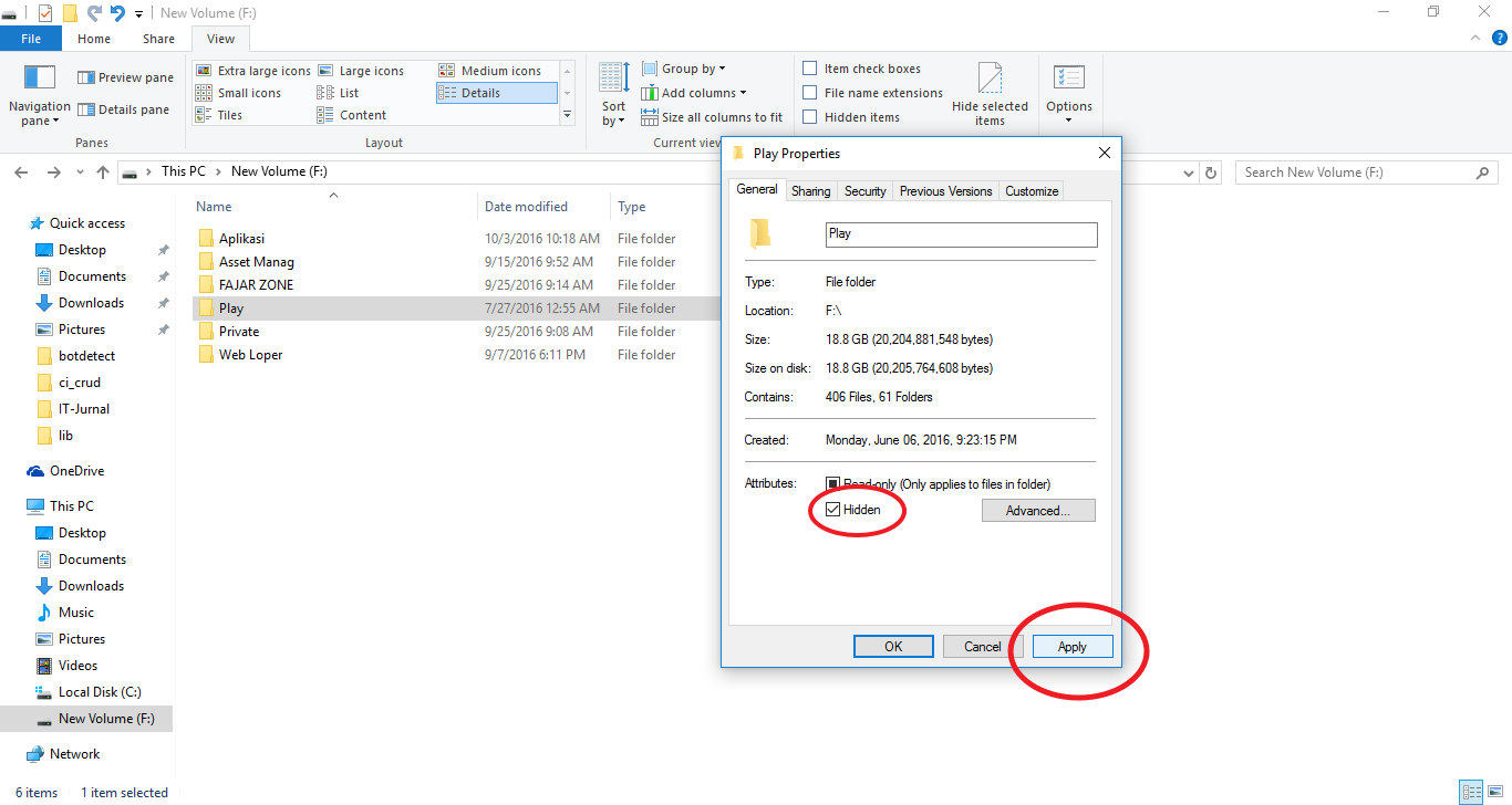 Cara Menyembunyikan Folder Dan File Komputer It Jurnal Com