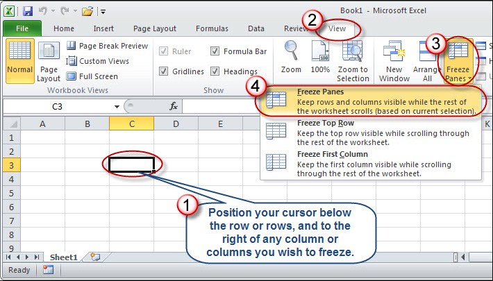 Mengetahui Cara Menggunakan Freeze Panes Di Excel